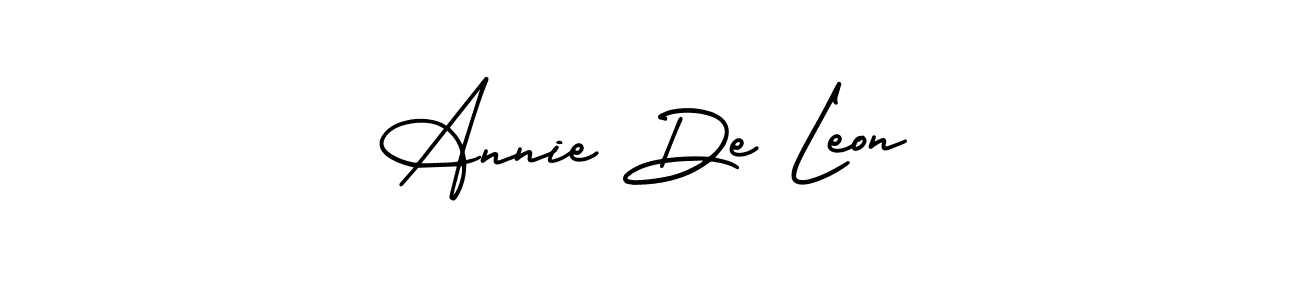 Create a beautiful signature design for name Annie De Leon. With this signature (AmerikaSignatureDemo-Regular) fonts, you can make a handwritten signature for free. Annie De Leon signature style 3 images and pictures png