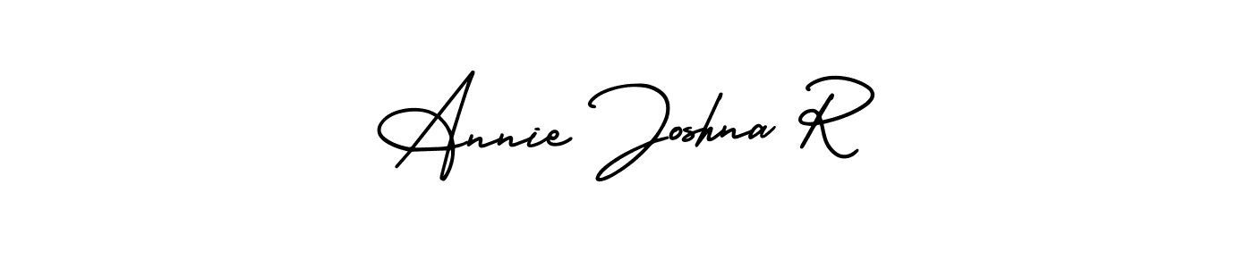 Make a beautiful signature design for name Annie Joshna R. Use this online signature maker to create a handwritten signature for free. Annie Joshna R signature style 3 images and pictures png