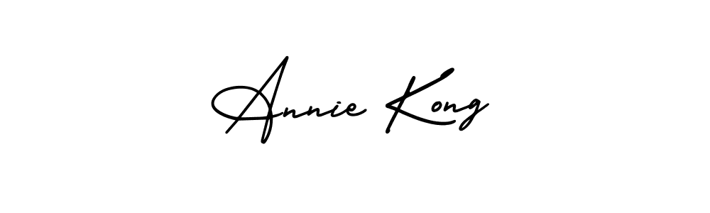 Design your own signature with our free online signature maker. With this signature software, you can create a handwritten (AmerikaSignatureDemo-Regular) signature for name Annie Kong. Annie Kong signature style 3 images and pictures png