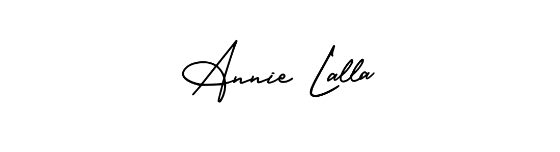 Make a beautiful signature design for name Annie Lalla. With this signature (AmerikaSignatureDemo-Regular) style, you can create a handwritten signature for free. Annie Lalla signature style 3 images and pictures png