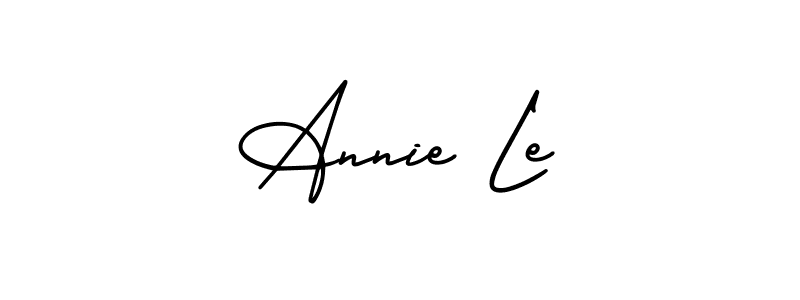 Design your own signature with our free online signature maker. With this signature software, you can create a handwritten (AmerikaSignatureDemo-Regular) signature for name Annie Le. Annie Le signature style 3 images and pictures png