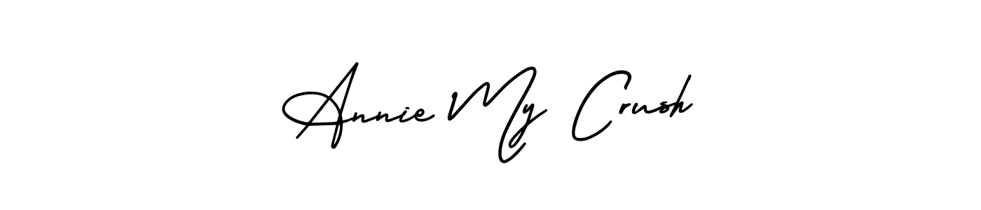 Design your own signature with our free online signature maker. With this signature software, you can create a handwritten (AmerikaSignatureDemo-Regular) signature for name Annie My Crush. Annie My Crush signature style 3 images and pictures png