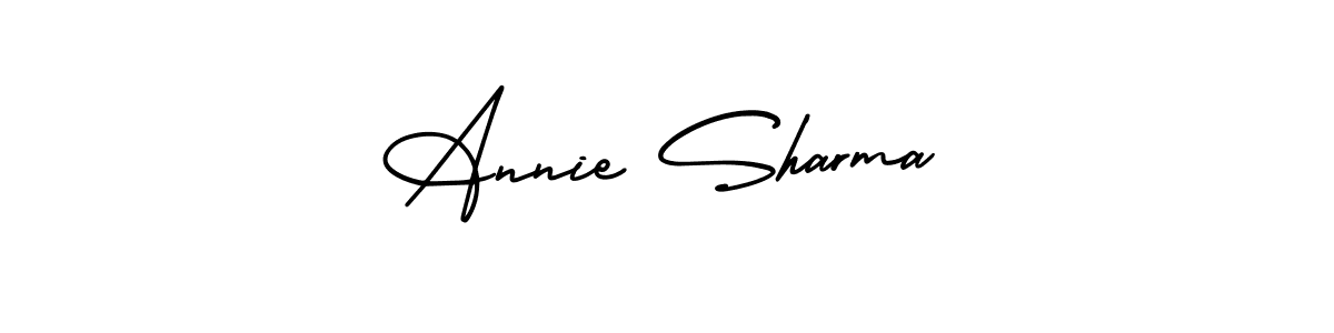 Best and Professional Signature Style for Annie Sharma. AmerikaSignatureDemo-Regular Best Signature Style Collection. Annie Sharma signature style 3 images and pictures png