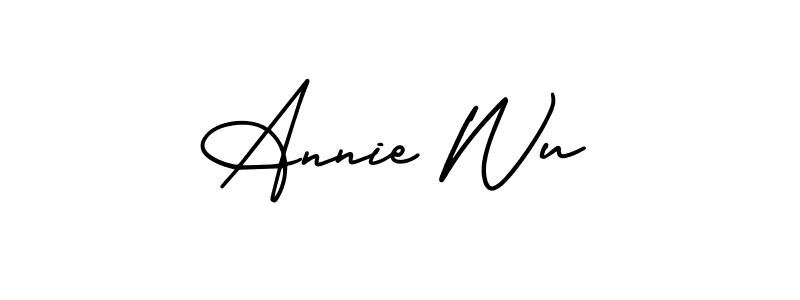 Design your own signature with our free online signature maker. With this signature software, you can create a handwritten (AmerikaSignatureDemo-Regular) signature for name Annie Wu. Annie Wu signature style 3 images and pictures png