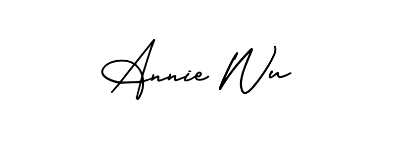 Make a beautiful signature design for name Annie Wu. Use this online signature maker to create a handwritten signature for free. Annie Wu signature style 3 images and pictures png