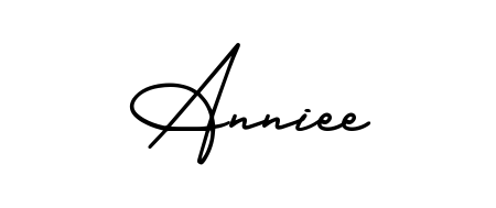 Looking for an artistic signature for Anniee? The AmerikaSignatureDemo-Regular calligraphy style gives a sophisticated flow suitable for business cards and emails. Anniee signature style 3 images and pictures png