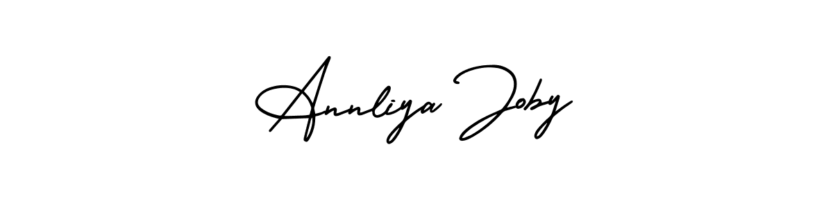 You can use this online signature creator to create a handwritten signature for the name Annliya Joby. This is the best online autograph maker. Annliya Joby signature style 3 images and pictures png