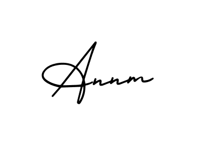 Also we have Annm name is the best signature style. Create professional handwritten signature collection using AmerikaSignatureDemo-Regular autograph style. Annm signature style 3 images and pictures png