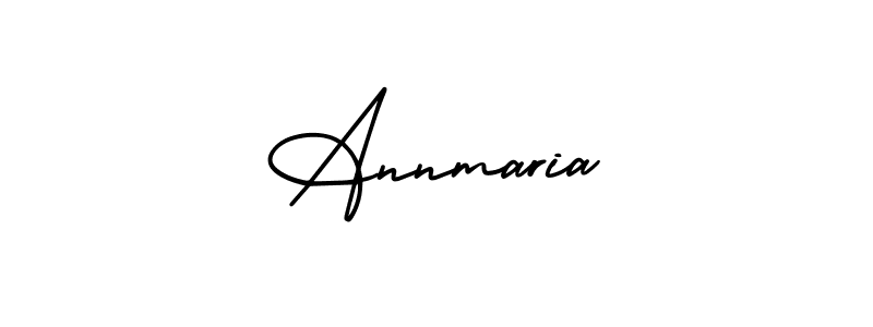 Annmaria stylish signature style. Best Handwritten Sign (AmerikaSignatureDemo-Regular) for my name. Handwritten Signature Collection Ideas for my name Annmaria. Annmaria signature style 3 images and pictures png