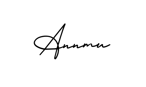 Similarly AmerikaSignatureDemo-Regular is the best handwritten signature design. Signature creator online .You can use it as an online autograph creator for name Annmu. Annmu signature style 3 images and pictures png