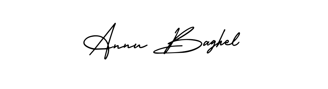 Make a beautiful signature design for name Annu Baghel. Use this online signature maker to create a handwritten signature for free. Annu Baghel signature style 3 images and pictures png