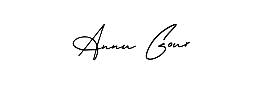 if you are searching for the best signature style for your name Annu Gour. so please give up your signature search. here we have designed multiple signature styles  using AmerikaSignatureDemo-Regular. Annu Gour signature style 3 images and pictures png