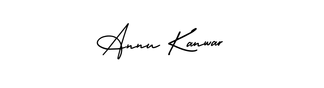 Make a beautiful signature design for name Annu Kanwar. Use this online signature maker to create a handwritten signature for free. Annu Kanwar signature style 3 images and pictures png