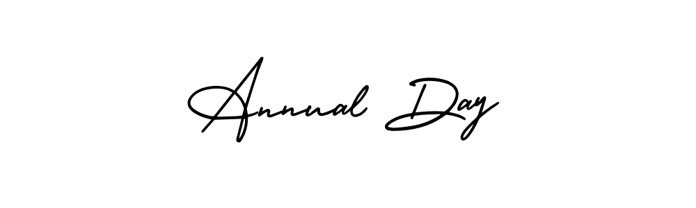 Similarly AmerikaSignatureDemo-Regular is the best handwritten signature design. Signature creator online .You can use it as an online autograph creator for name Annual Day. Annual Day signature style 3 images and pictures png