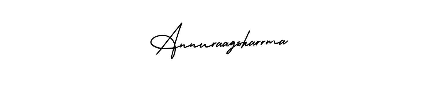 Also You can easily find your signature by using the search form. We will create Annuraagsharrma name handwritten signature images for you free of cost using AmerikaSignatureDemo-Regular sign style. Annuraagsharrma signature style 3 images and pictures png