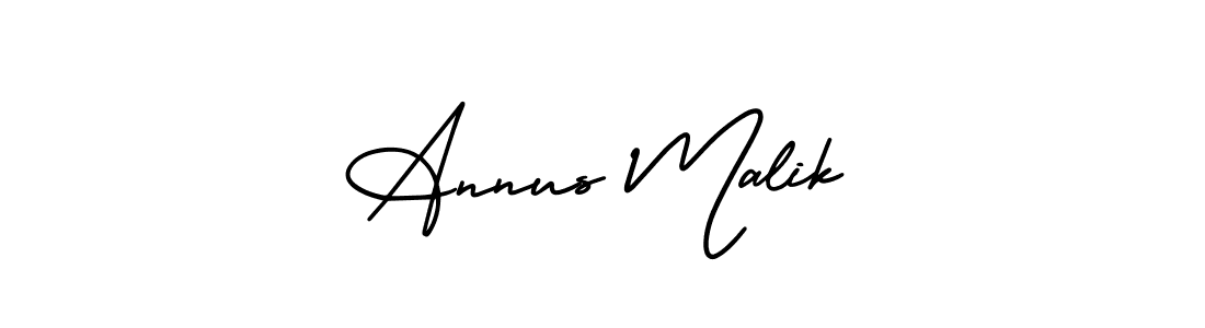 Create a beautiful signature design for name Annus Malik. With this signature (AmerikaSignatureDemo-Regular) fonts, you can make a handwritten signature for free. Annus Malik signature style 3 images and pictures png