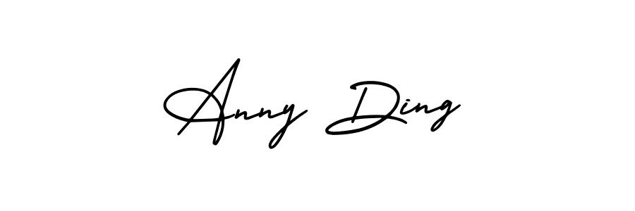 AmerikaSignatureDemo-Regular is a professional signature style that is perfect for those who want to add a touch of class to their signature. It is also a great choice for those who want to make their signature more unique. Get Anny Ding name to fancy signature for free. Anny Ding signature style 3 images and pictures png