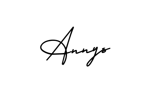 Create a beautiful signature design for name Annys. With this signature (AmerikaSignatureDemo-Regular) fonts, you can make a handwritten signature for free. Annys signature style 3 images and pictures png