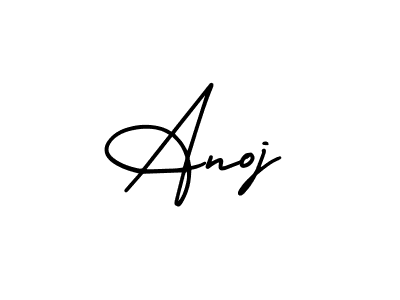 How to make Anoj signature? AmerikaSignatureDemo-Regular is a professional autograph style. Create handwritten signature for Anoj name. Anoj signature style 3 images and pictures png