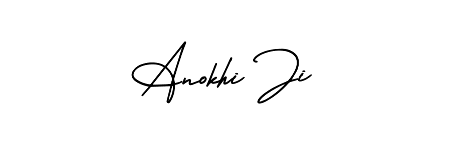 Also we have Anokhi Ji name is the best signature style. Create professional handwritten signature collection using AmerikaSignatureDemo-Regular autograph style. Anokhi Ji signature style 3 images and pictures png