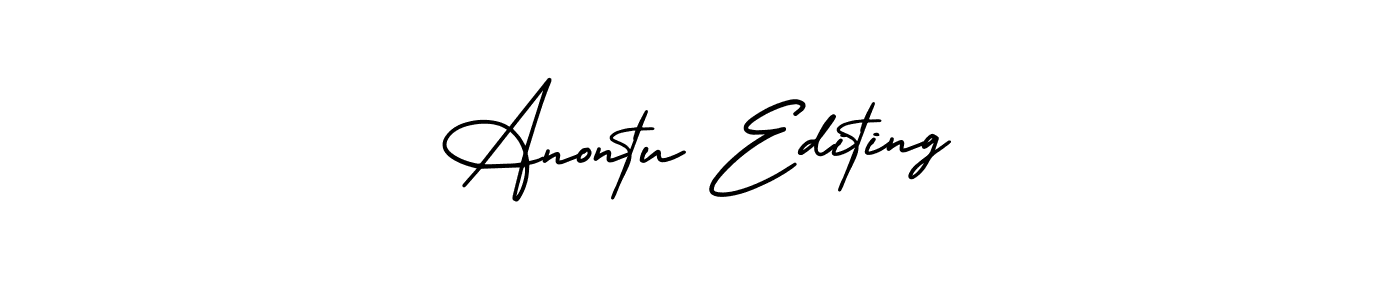 It looks lik you need a new signature style for name Anontu Editing. Design unique handwritten (AmerikaSignatureDemo-Regular) signature with our free signature maker in just a few clicks. Anontu Editing signature style 3 images and pictures png