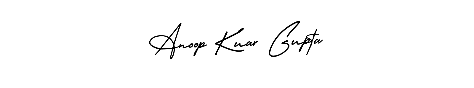 How to make Anoop Kuar Gupta name signature. Use AmerikaSignatureDemo-Regular style for creating short signs online. This is the latest handwritten sign. Anoop Kuar Gupta signature style 3 images and pictures png