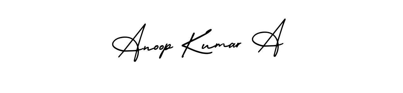 You can use this online signature creator to create a handwritten signature for the name Anoop Kumar A. This is the best online autograph maker. Anoop Kumar A signature style 3 images and pictures png