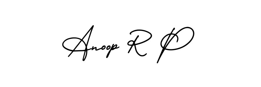 Also we have Anoop R P name is the best signature style. Create professional handwritten signature collection using AmerikaSignatureDemo-Regular autograph style. Anoop R P signature style 3 images and pictures png