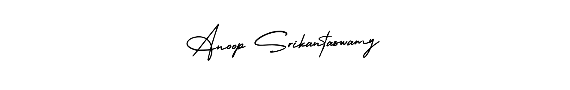 It looks lik you need a new signature style for name Anoop Srikantaswamy. Design unique handwritten (AmerikaSignatureDemo-Regular) signature with our free signature maker in just a few clicks. Anoop Srikantaswamy signature style 3 images and pictures png