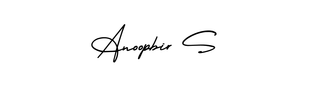 You can use this online signature creator to create a handwritten signature for the name Anoopbir S. This is the best online autograph maker. Anoopbir S signature style 3 images and pictures png