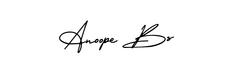 Use a signature maker to create a handwritten signature online. With this signature software, you can design (AmerikaSignatureDemo-Regular) your own signature for name Anoope Bs. Anoope Bs signature style 3 images and pictures png