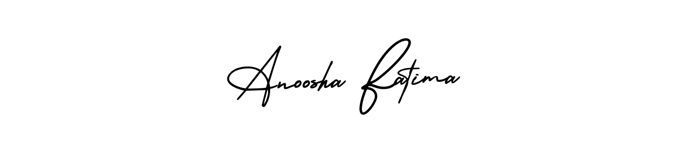 Make a beautiful signature design for name Anoosha Fatima. Use this online signature maker to create a handwritten signature for free. Anoosha Fatima signature style 3 images and pictures png