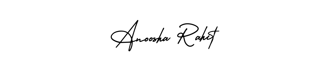 Anoosha Rahit stylish signature style. Best Handwritten Sign (AmerikaSignatureDemo-Regular) for my name. Handwritten Signature Collection Ideas for my name Anoosha Rahit. Anoosha Rahit signature style 3 images and pictures png