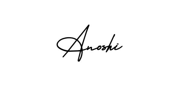 How to Draw Anoshi signature style? AmerikaSignatureDemo-Regular is a latest design signature styles for name Anoshi. Anoshi signature style 3 images and pictures png