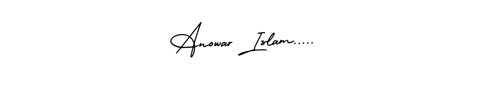 Make a short Anowar Islam..... signature style. Manage your documents anywhere anytime using AmerikaSignatureDemo-Regular. Create and add eSignatures, submit forms, share and send files easily. Anowar Islam..... signature style 3 images and pictures png