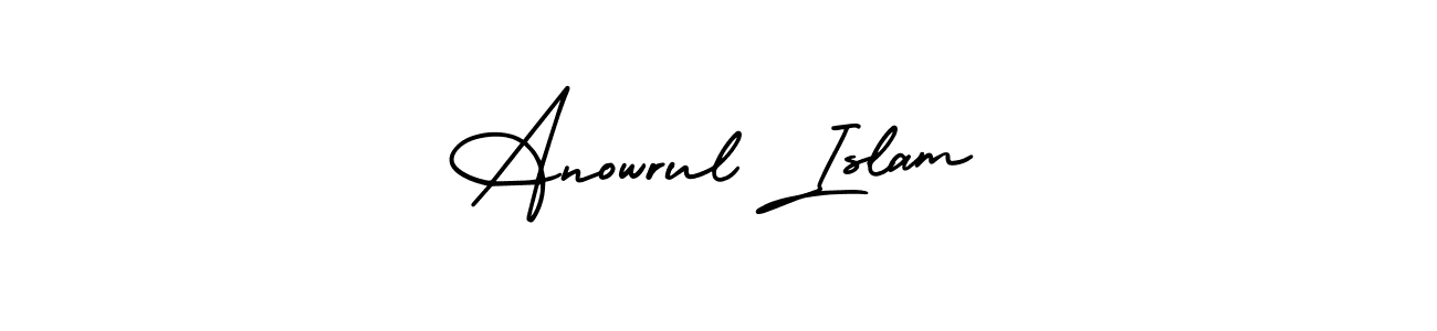if you are searching for the best signature style for your name Anowrul Islam. so please give up your signature search. here we have designed multiple signature styles  using AmerikaSignatureDemo-Regular. Anowrul Islam signature style 3 images and pictures png