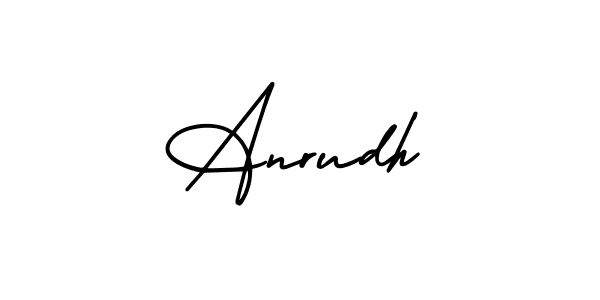 Make a beautiful signature design for name Anrudh. Use this online signature maker to create a handwritten signature for free. Anrudh signature style 3 images and pictures png