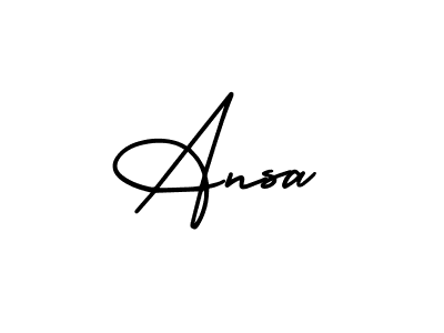 if you are searching for the best signature style for your name Ansa. so please give up your signature search. here we have designed multiple signature styles  using AmerikaSignatureDemo-Regular. Ansa signature style 3 images and pictures png