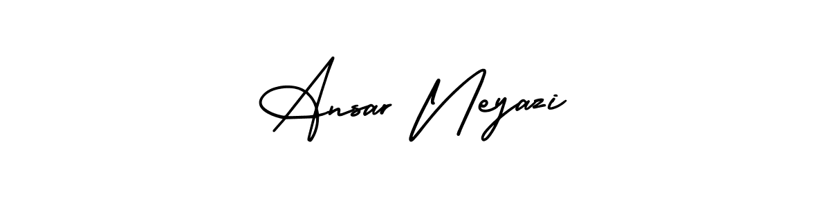How to make Ansar Neyazi signature? AmerikaSignatureDemo-Regular is a professional autograph style. Create handwritten signature for Ansar Neyazi name. Ansar Neyazi signature style 3 images and pictures png