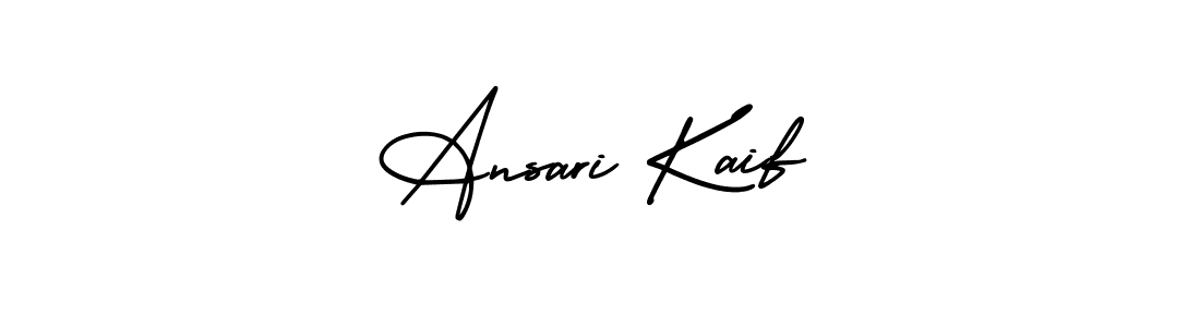 It looks lik you need a new signature style for name Ansari Kaif. Design unique handwritten (AmerikaSignatureDemo-Regular) signature with our free signature maker in just a few clicks. Ansari Kaif signature style 3 images and pictures png