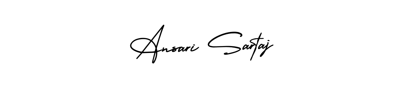 Ansari Sartaj stylish signature style. Best Handwritten Sign (AmerikaSignatureDemo-Regular) for my name. Handwritten Signature Collection Ideas for my name Ansari Sartaj. Ansari Sartaj signature style 3 images and pictures png