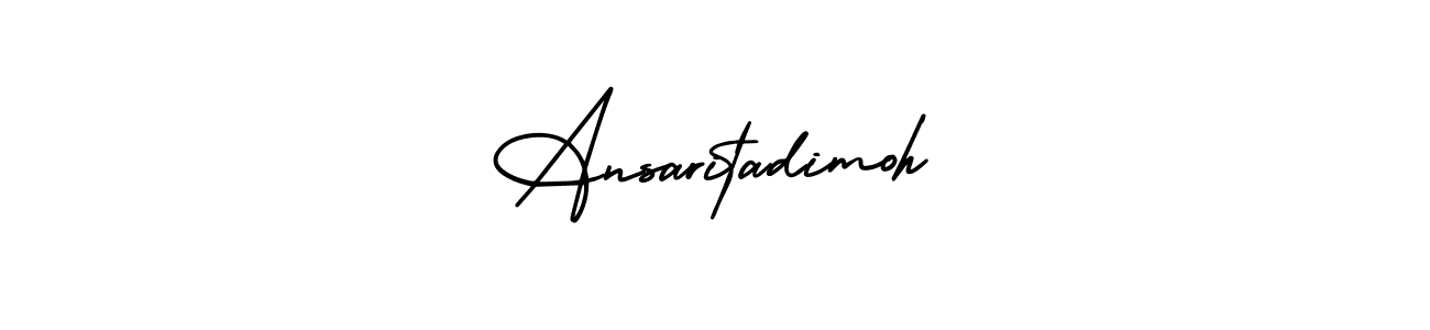 if you are searching for the best signature style for your name Ansaritadimoh. so please give up your signature search. here we have designed multiple signature styles  using AmerikaSignatureDemo-Regular. Ansaritadimoh signature style 3 images and pictures png