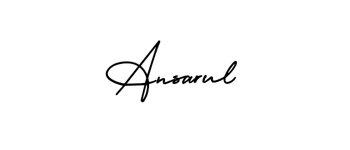 It looks lik you need a new signature style for name Ansarul. Design unique handwritten (AmerikaSignatureDemo-Regular) signature with our free signature maker in just a few clicks. Ansarul signature style 3 images and pictures png