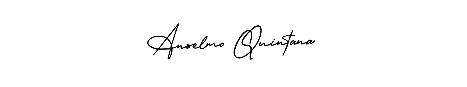 This is the best signature style for the Anselmo Quintana name. Also you like these signature font (AmerikaSignatureDemo-Regular). Mix name signature. Anselmo Quintana signature style 3 images and pictures png