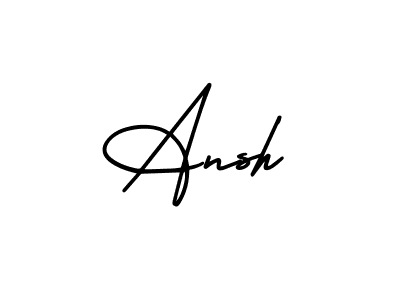 How to make Ansh signature? AmerikaSignatureDemo-Regular is a professional autograph style. Create handwritten signature for Ansh name. Ansh signature style 3 images and pictures png