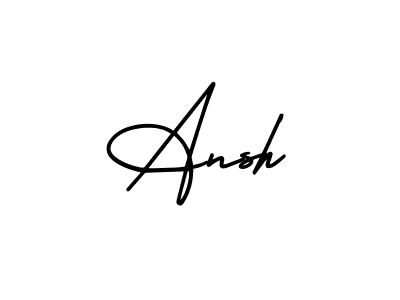 Make a beautiful signature design for name Ansh. With this signature (AmerikaSignatureDemo-Regular) style, you can create a handwritten signature for free. Ansh signature style 3 images and pictures png