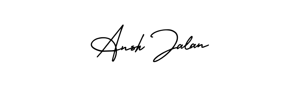 Design your own signature with our free online signature maker. With this signature software, you can create a handwritten (AmerikaSignatureDemo-Regular) signature for name Ansh Jalan. Ansh Jalan signature style 3 images and pictures png