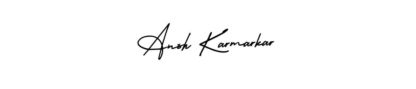 You can use this online signature creator to create a handwritten signature for the name Ansh Karmarkar. This is the best online autograph maker. Ansh Karmarkar signature style 3 images and pictures png