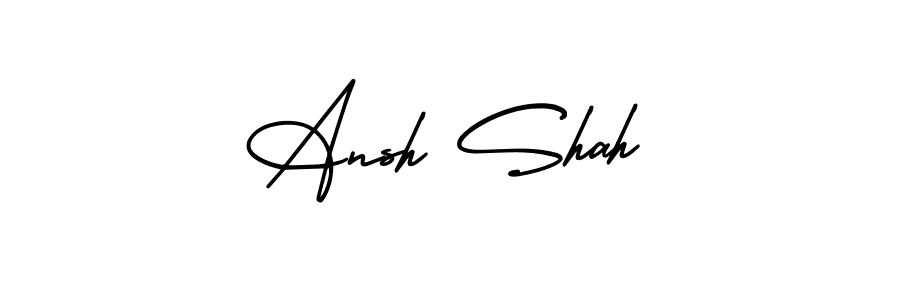 Design your own signature with our free online signature maker. With this signature software, you can create a handwritten (AmerikaSignatureDemo-Regular) signature for name Ansh Shah. Ansh Shah signature style 3 images and pictures png