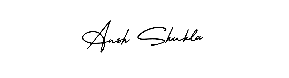 How to make Ansh Shukla name signature. Use AmerikaSignatureDemo-Regular style for creating short signs online. This is the latest handwritten sign. Ansh Shukla signature style 3 images and pictures png